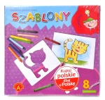 Szablony z kredkami Dla dziewczynek