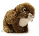 królik szary siedzący brązowy 25cm Anna Club Plush