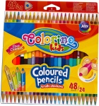 Colorino Kids - kredki ołówkowe dwustronne - 48 kolorów