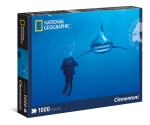 Clementoni puzzle 1000 elementów National Geographic - Rekin Żarłacz Białopłetwy