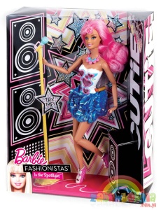 Barbie Fashionistas Szaleństwo Świateł Cutie - lalka z muzyką i światłem