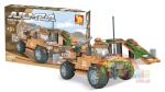 DROMADER 22503 klocki ARMIA wojskowy samochód terenowy i baza pustynna 228 elementów
