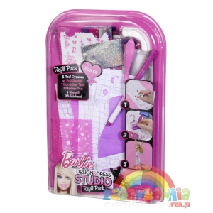 Barbie Studio Mody Design & Dress Studio Pracownia Modnych Sukni - uzupełnienie folie ozdobne