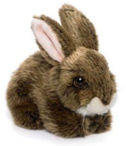 króliczek brązowyi leżący 15cm Anna Club Plush