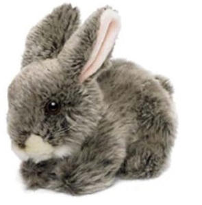 króliczek szary leżący 15cm Anna Club Plush