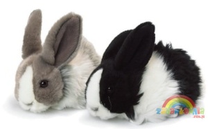 królik czarny leżący 18cm Anna Club Plush