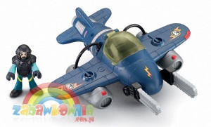 Fisher Price IMAGINEXT Sky Racers niebieski samolot