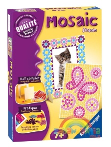 Mosaic Dream - Mozaika Kotek - obrazek z ramką Rvensburger