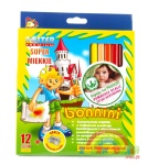 BONNINI JUMBO kredki trójkątne temperówka i oraganizer