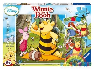 Ravensburger puzzle 3x49 elementów Kubuś Puchatek