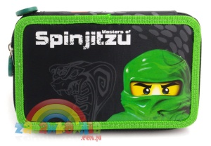 Piórnik dwustronny Lego Ninjago Spinjitzu