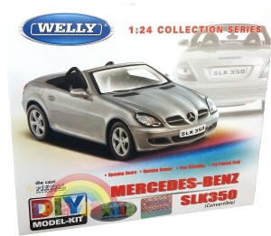 Mercedes-Benz SLK350 Hard top model do złożenia Welly w skali 1:24