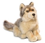 Pluszowy Wilk szary siedzący 25cm - WWF Plush
