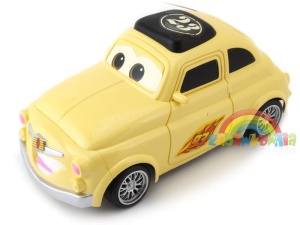 Auto żółte bajkowe zdalnie sterowane