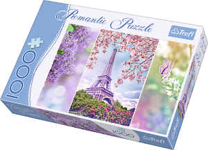 Trefl puzzle 1000 elementów Wiosna w Paryżu - Wieża Eiffla