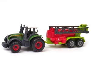 Mała Farma Traktor z przyczepą - opryskiwacz