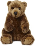 pluszowy niedźwiedź grizzly 23cm brązowy  - WWF Plush