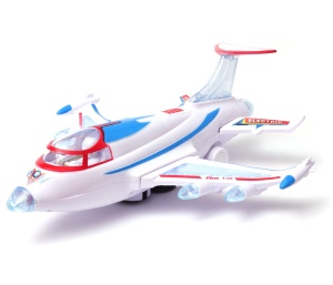 samolot odrzutowy z dźwiękami i światłem