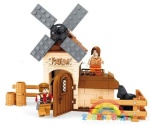 klocki DROMADER 28403 FARMA wiatrak młyn 153 elementy