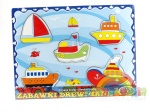 00182 Układanka drewniana - statki i okręty