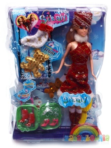 Lalka z sukienkami i akcesoriami