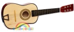 ZABAWKOWA GITARA DREWNIANA sześć strun 60cm