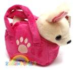 Pluszowy piesek chihuahua w torebce