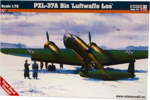 model do sklejania samolot PZL-37A Bis Luftwaffe Łoś 1:72