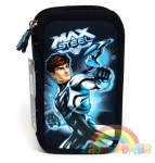 piórnik dwustronny Max Steel z wyposażeniem