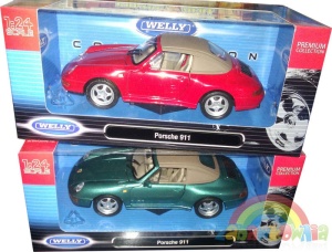 Porsche 911 (with Soft-Top) 1:24 WELLY