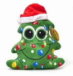 maskotka świąteczna choinka w czapce mikołaja 25cm