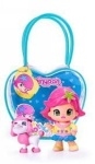 PINYPON torebka z laleczką i zwierzątkiem - piesek / niebieska