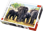 Trefl puzzle 1000 elementów Słonie - Afryka 10442