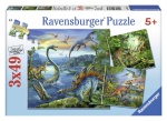 Ravensburger puzzle 3x49 elementów Dinozaury 09317