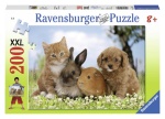 Ravensburger puzzle  XXL 200 elementów Małe Zwierzątka