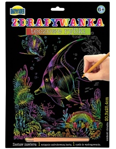 Tęczowe rybki - zdrapywanka