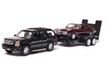 Cadillac Escalade i Pontiac Firebird 1967 laweta 1:34-39 model WELLY