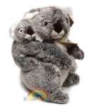 pluszowa mama miś Koala z dzieckiem misiem 28cm - WWF Plush
