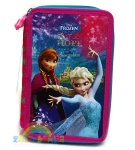 dwustronny piórnik z wyposażeniem Kraina Lodu - Frozen