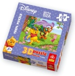Trefl 3D puzzle 120 elementów Kubuś Puchatek  - Wiosenny Deszczyk 35601