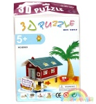 3D puzzle piankowe przestrzenne  - Chata Rybaka