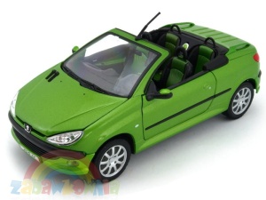 Peugeot 206 CC model Welly w skali 1:24