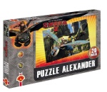 Alexander puzzle 20 MAXI Jak Wytresować Smoka - Szcerbatek i Wichura