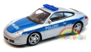 Porsche 911 (997) Carrera S Coupe policja - model Welly skala 1:43