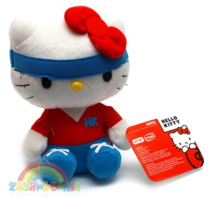 Hello Kitty maskotka z czerwoną kokardą