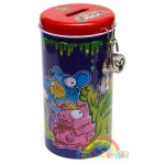 Metalowa skarbonka z kluczykiem Trash Pack - Śmieciaki