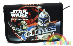 piórnik jednokomorowy dwuklapkowy Star Wars - The Clone Wars