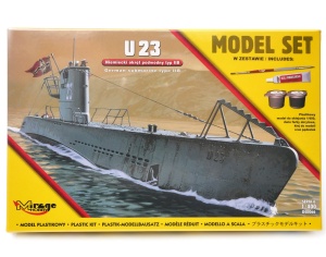 model do sklejania niemiecki okręt podwodny typ IIB U23 1:400