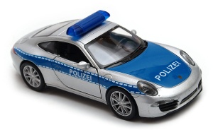 Porsche 911 (991) Carrera S Policja  1:34 - 1:39 model WELLY