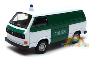 Volkswagen T3 VAN policja niemiecka 1:34-39 model WELLY